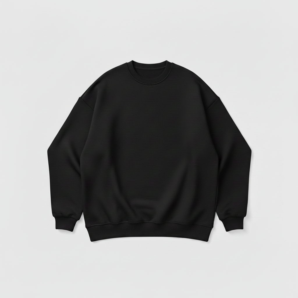 GEE BOXY CREWNECK Gray Background 3