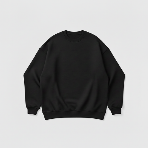 GEE BOXY CREWNECK Gray Background 3